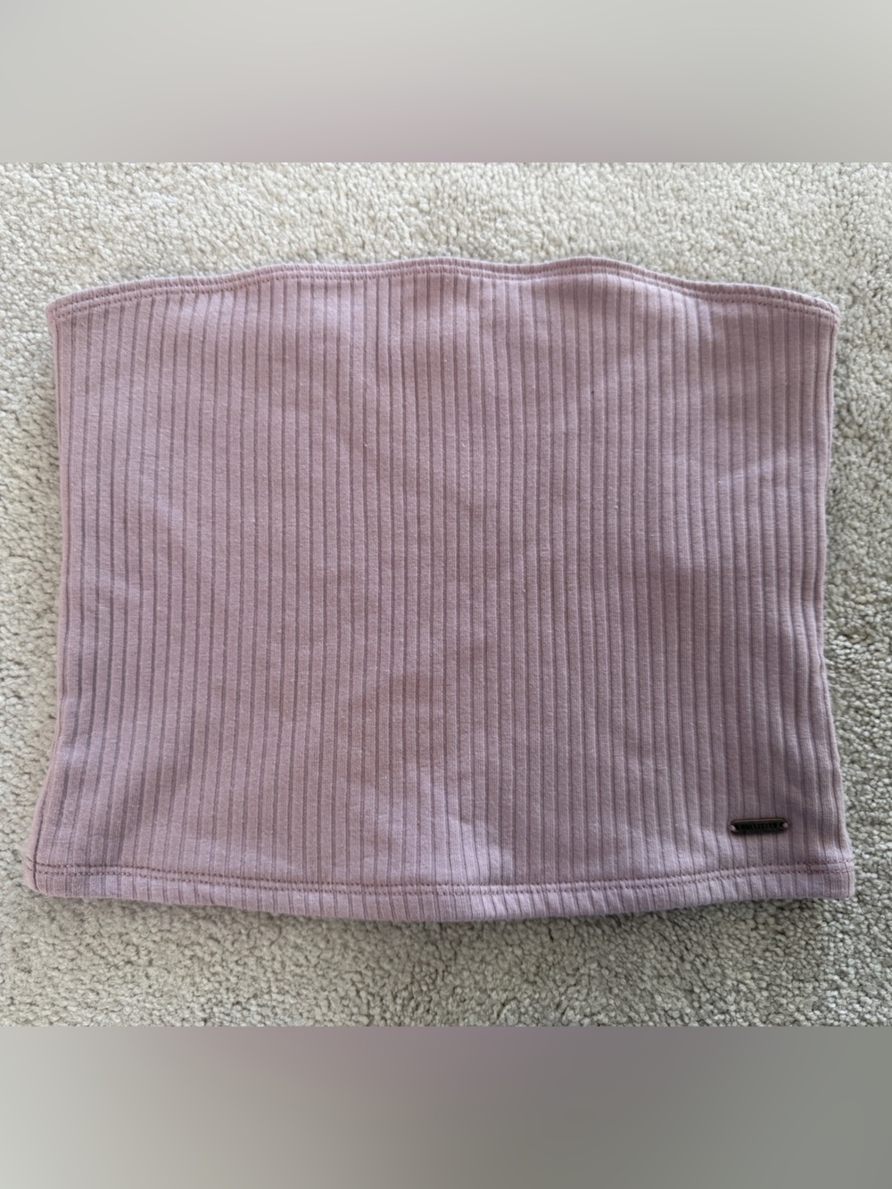 Hollister Ribbed Lilac Tube Top